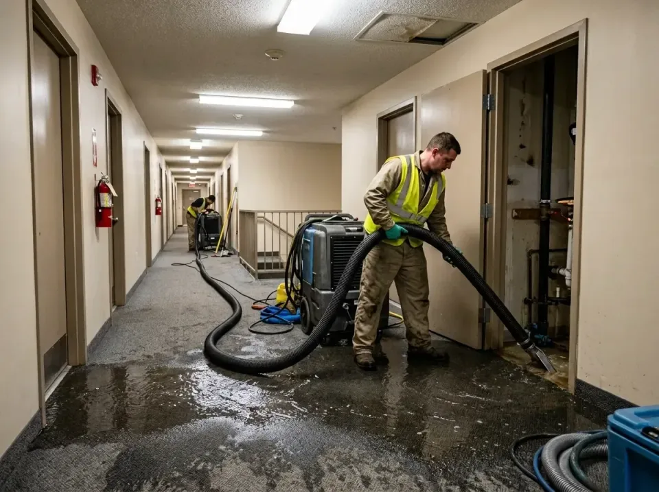 multi-unit-apartment-hallway-f-005 — frequently asked questions, Emergency Burst Pipe Water Extraction & Removal in McSwain,…